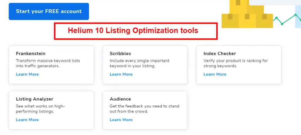 Helium 10 listing optimization tools