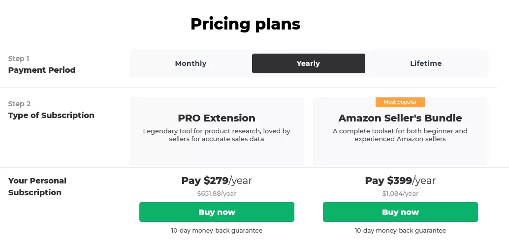 AMZScout Pricing