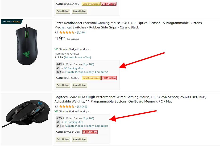 DS Amazon Quick View Extension Results