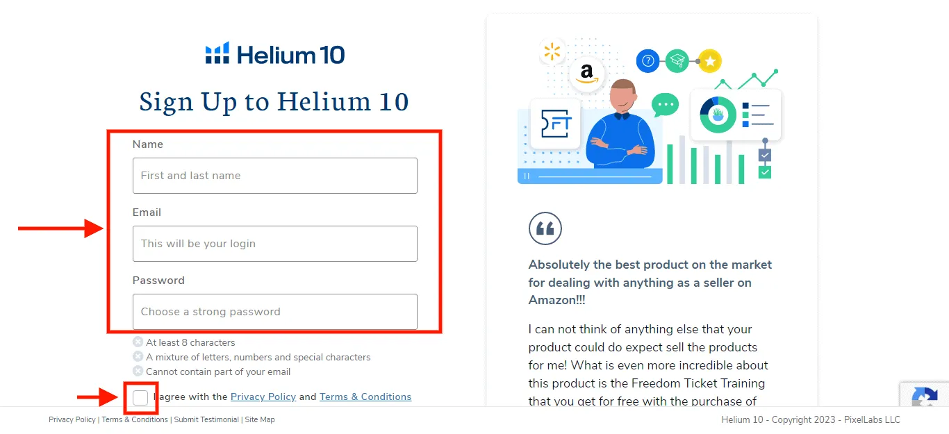 Helium 10 Registration