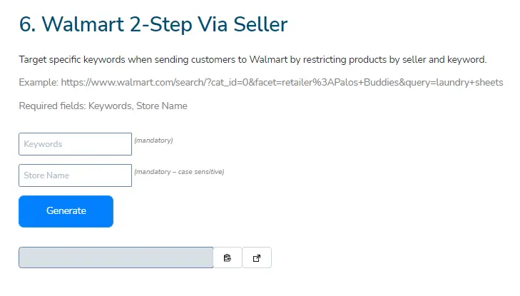 Walmart 2-Step Via Seller Helium 10 Gems