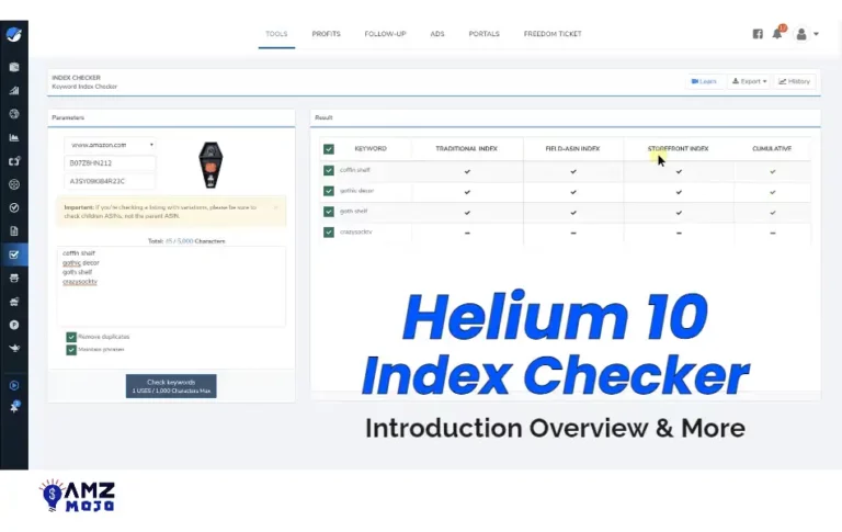 Helium 10 Index Checker