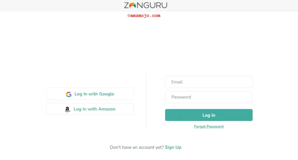 Sign in to ZonGuru Chrome Extension