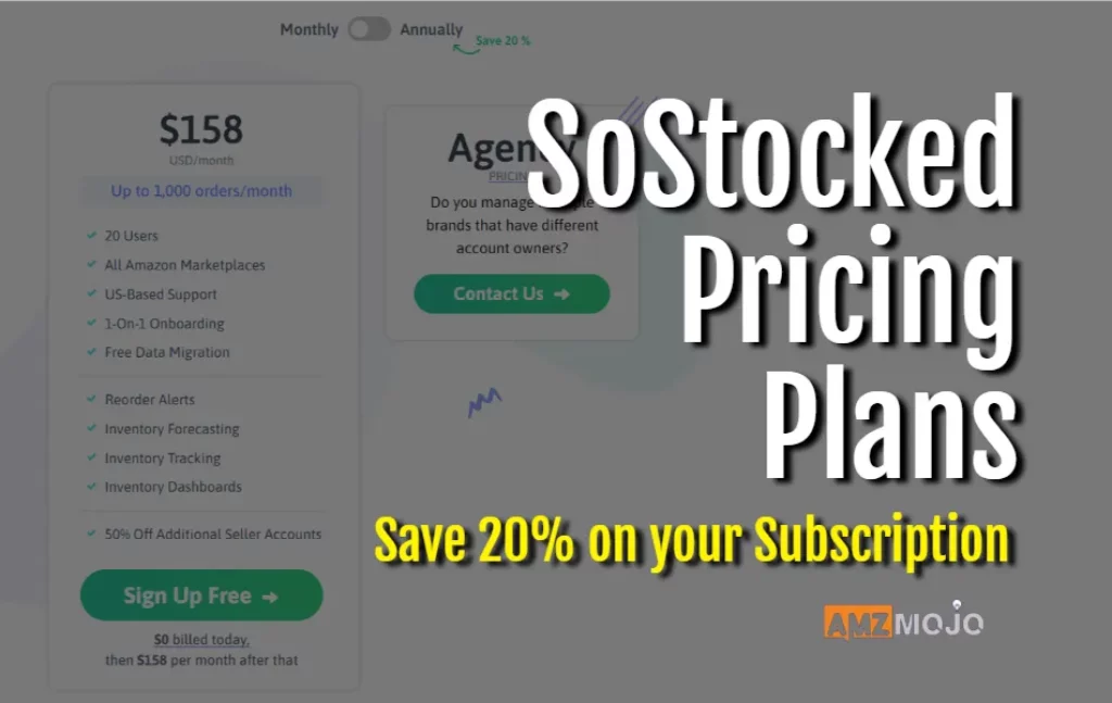 SoStocked Pricing Plans